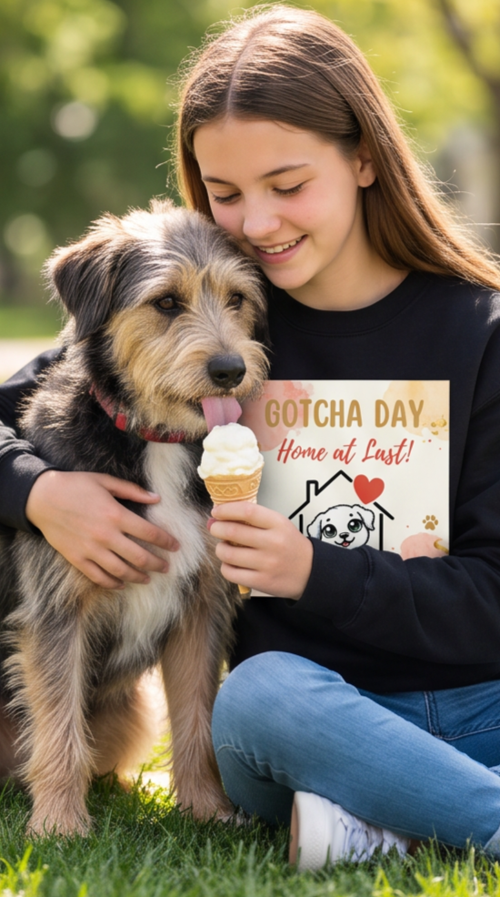 Gotcha Dog Sweatshirt White Dog