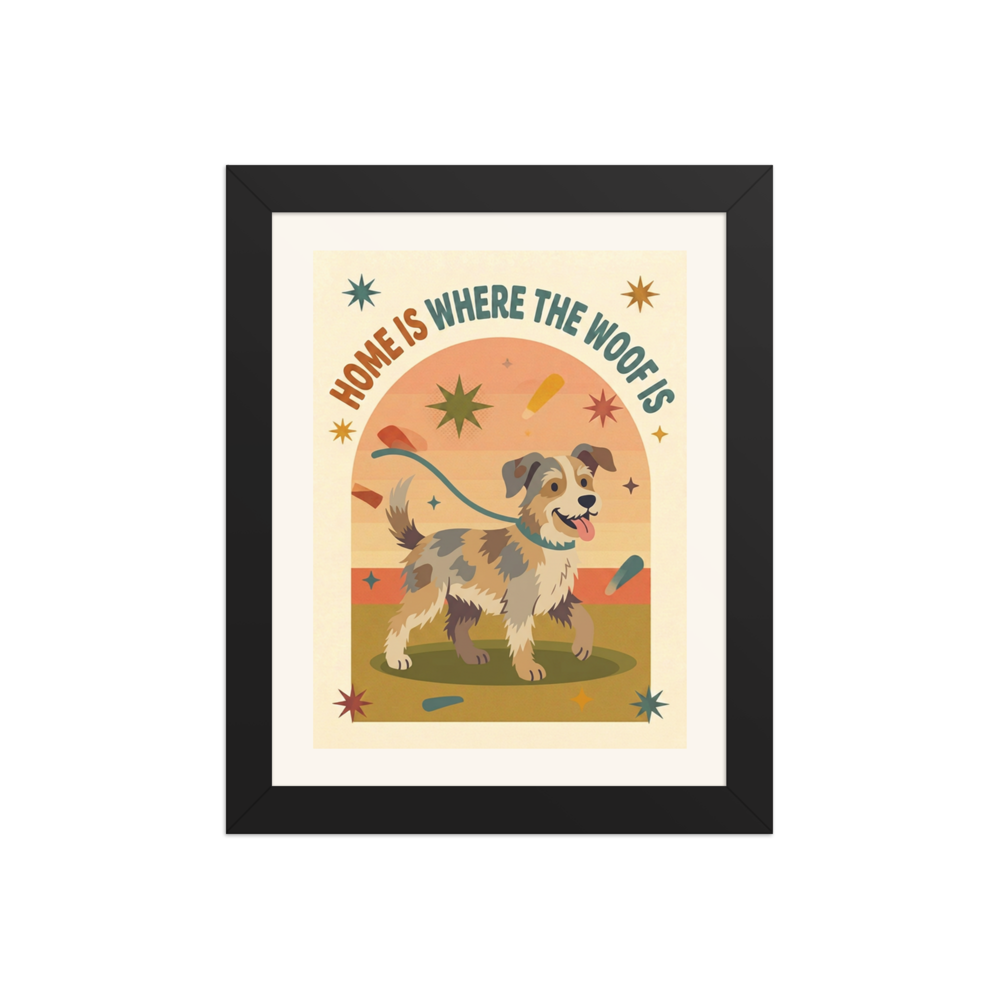 Home is Where the Woof Is framed poster