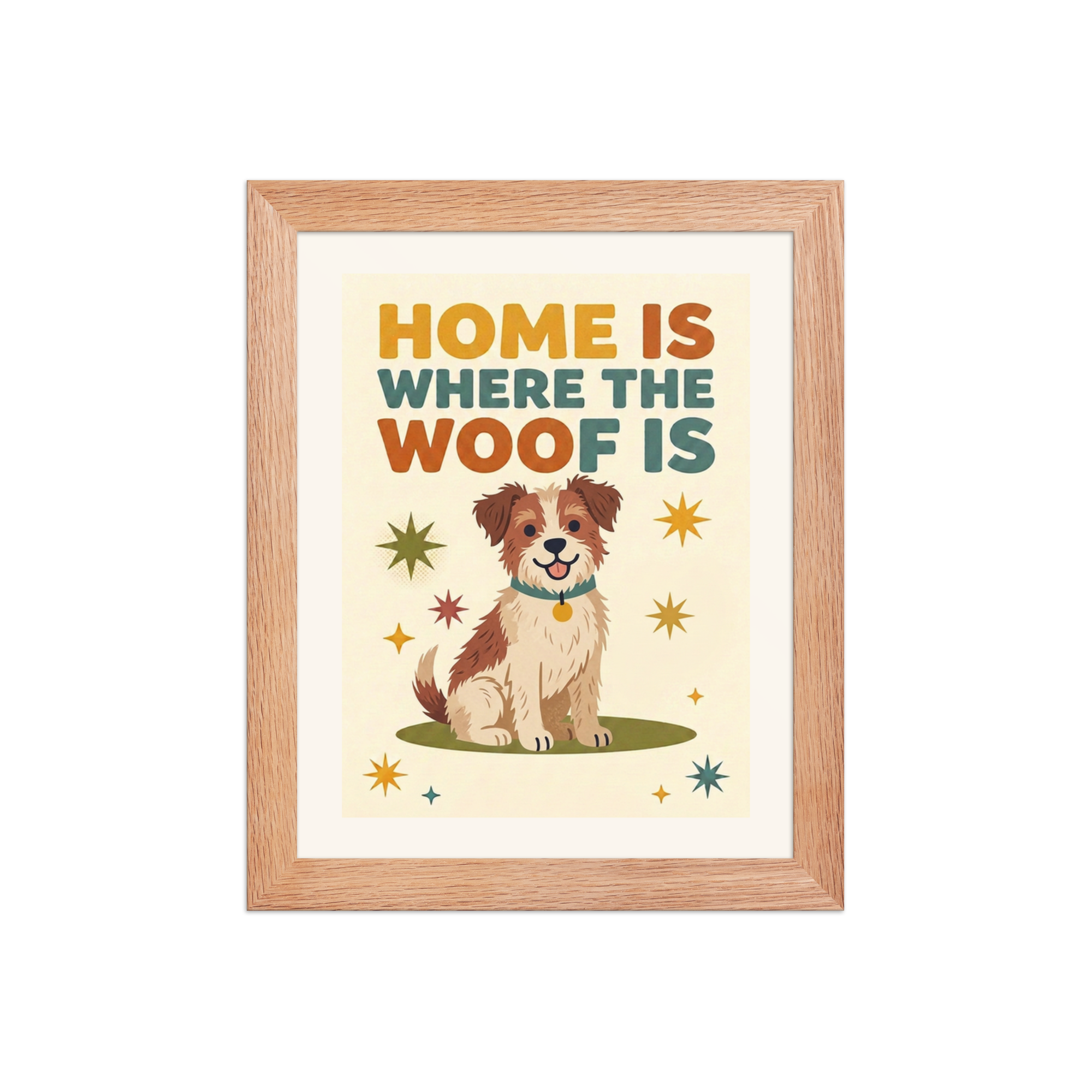 Home is Where the Woof Is framed poster