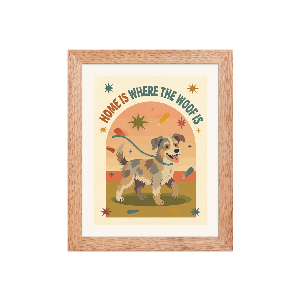 Home is Where the Woof Is framed poster
