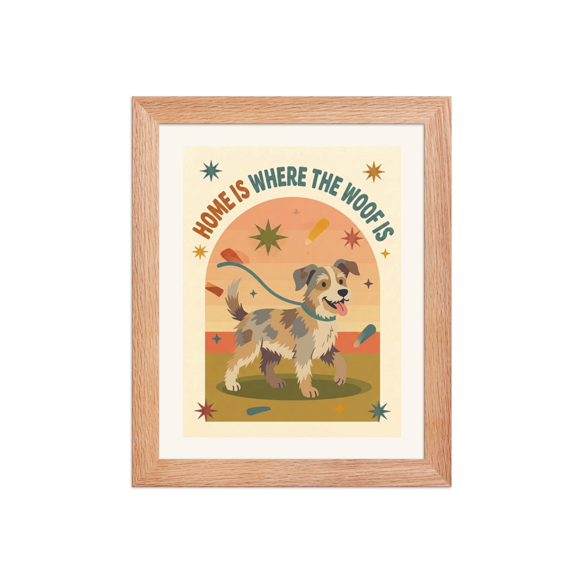 Home is Where the Woof Is framed poster